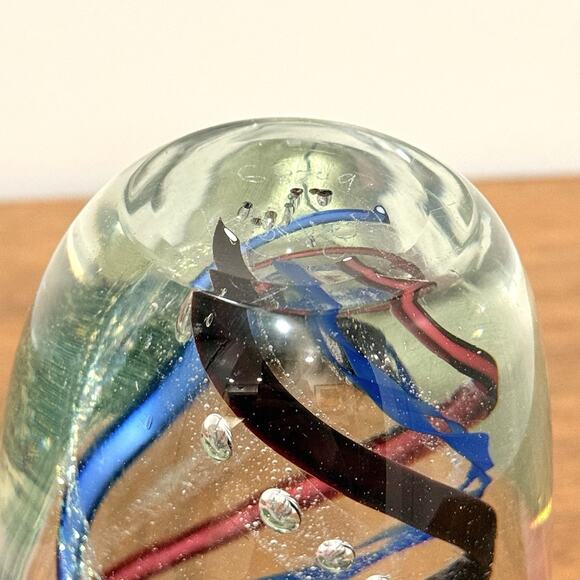 Mark Monson Glasshouse Studio Art Glass Paperweight Sculpture Signed Numbered 6" - Picture 11 of 12